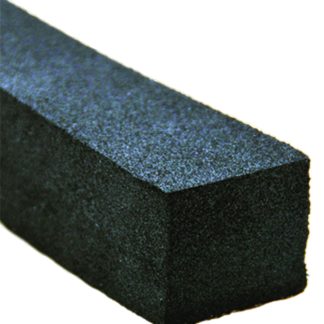 Low Density Neo/epdm W/ Psa Tape (white Tape) Black - 1 X 1-1/4 X 25'