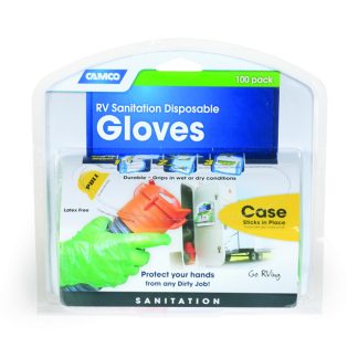 RV Sanitation Disposable Gloves, 100ct, Green