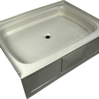 24 X 32 Shower Pan; Left Drain - Parchment