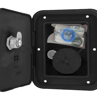 Universal Gravity Inlet Hatch, Black, Carded