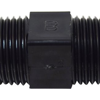 Nipple, 1/2, Plastic, MPT X MPT, Bulk