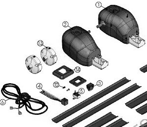 Manual Pull Style To Power Awning Conversion Kit, Black