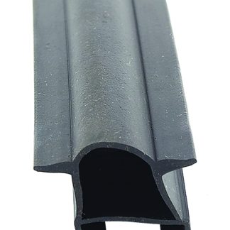 Ek D Seal W/fins Black 1-1/2 X 1 X 40'