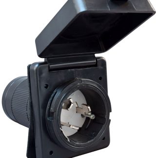 50au00a0power Inlet, Black, Carded