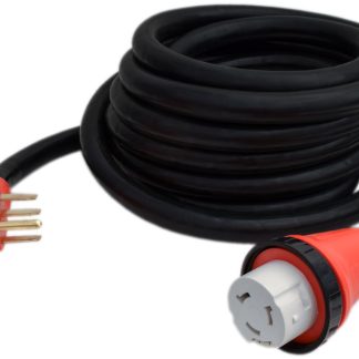 50A Detach Power Cord W/hdl, 25', Red, Boxed