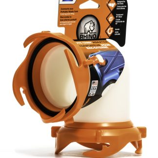 Tote Tank Adapter, 90 Degree Clear Elbow