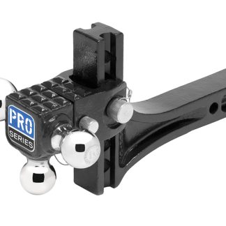 Adjustable Tri-Ball Ball Mount System W/step, 2 Sq. Shank