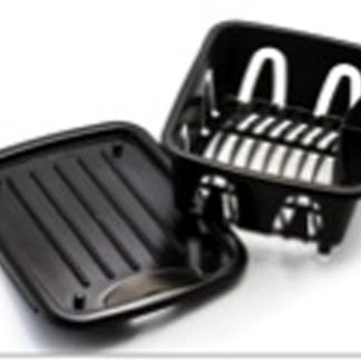 Mini Dish Drainer & Tray, Black