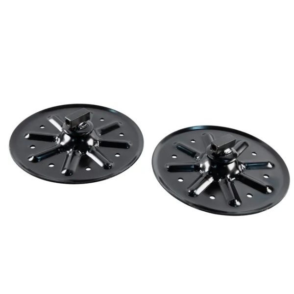 9 Round Foot Pads For Landing Gear Jacks (2-Pack)