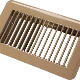 4\u00a0Xu00a0u00a08\u00a0Metal Floor Register, Undampered, Brown