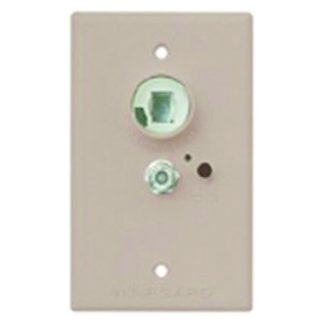 Wall Plate Power Supply, 2-Way, Cable Input, Brown