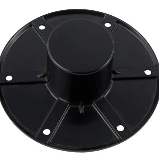 Round Flush Mount Pedestal Base - Black