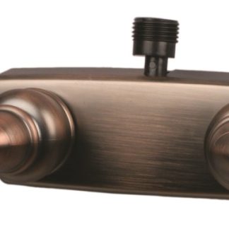 4 Non-Metallic Shwr Valve W/ Teapot Hdls & Vac Brk Oil Rub Bronze