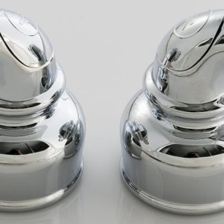 Non-Metallic Chrome Hot & Cold Teapot Handle Pair