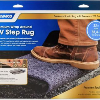 Step Rug, Premium, PVC Scrub W/ UV & Tpe Back17.5 X18 Brown