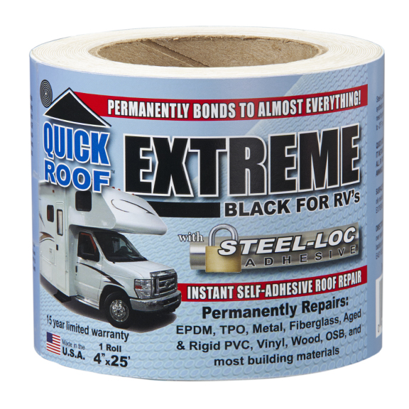Quick Roof Extreme - Black for RV's 4x25'