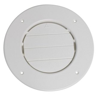 A/C Vent Spaceport Adj. 4 Plastic, White, Carded
