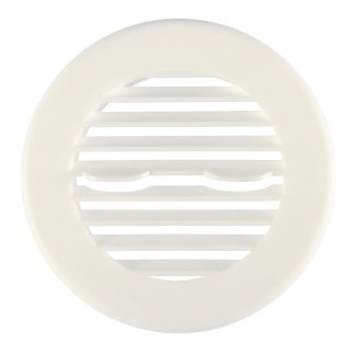 Ceiling Vent, A/c, Fixed Louvers, White