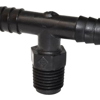 1/4 MPT x 3/8 Barb x 3/8 Barb