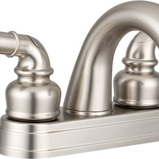 Classical Arc Spout RV Lavatory Faucet - Brushed Satin Nickel
