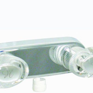Shower Valve W/ Vac Brkr, 4, 2 Lever, 1/4 Turn, Plastic, Chrome, Box