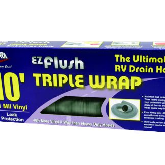 EZ Flush Triple Wrap Drain Hose, 10', Silver, Boxed