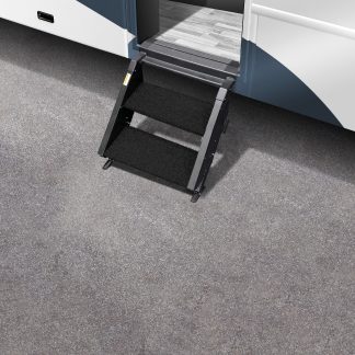 Trailhead Step Rug 19.5 In. W (2 Pc Set) Fits MORryde 2nd Generation StepAbove 2 Step (STP-202) - Obsidian Black