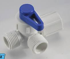 1/2" 3way valve blue handle