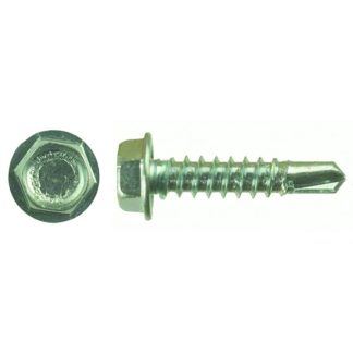 1/4" Hex Washer Head-Self Tapping Zinc Plate 8 X 1 (50/ctn)