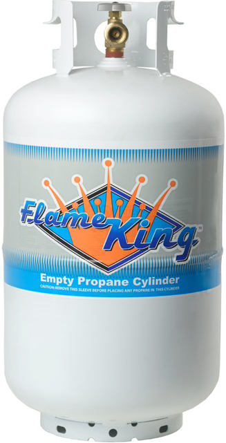 30lb Propane Tank Vertical White