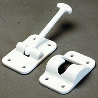Plastic Door Holdback 3-1/2" Col. White (1/ctn)