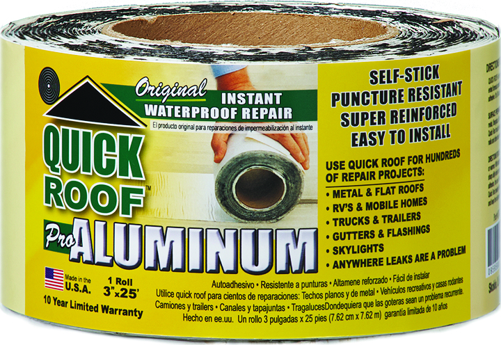 Quick Roof Pro Aluminum 3"x25'