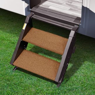 Trailhead Step Rug 19.5 In. W (2 Pc Set) Fits MORryde StepAbove 2 Step (STP-2-27-01H) - Buckskin Brown