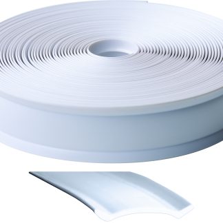 Heavy Duty Vinyl Insert Trim Molding - 1 X 100' - White