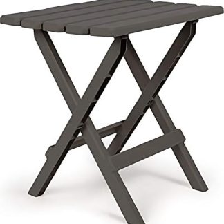 Table, Adirondack Style, Quick-Folding, Plastc, Lg, Charcoal