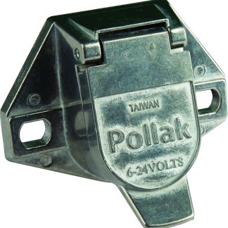 7-Way Round Pin Trailer Wiring Socket