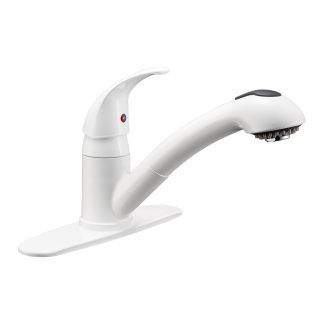 Designer Pull-Out RV Kitchen Faucet - White