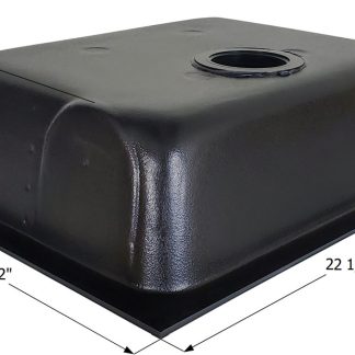 Tank W/ 3 Threaded, 1 1/2 Slip, & 7 Od Toilet Flange