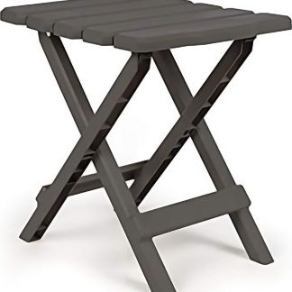 Table, Adirondack Style, Quick-Folding, Plastc, Sm, Charcoal