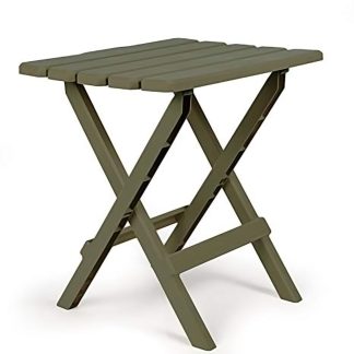 Table, Adirondack Style, Quick-Folding, Plastic, Lg, Sage