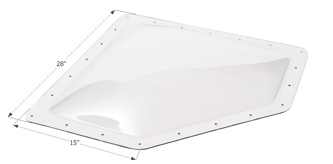 NSL2412W - White, 24 x 12 x 4 Dome