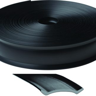 Heavy Duty Vinyl Insert Trim Molding - 1 X 100' - Black