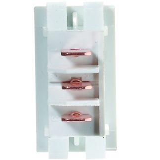 White Rocker Switch, 10 A, On/on - Spdt - Cut-Out .550 X 1.125