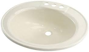 13 X 15 Lavatory Sink; 3 Faucet Holes - Parchment