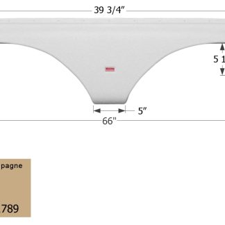 84 Standard Window Awning Roller, Burgundy Fade, White Wg