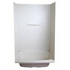 24 X 40 X 59 Shower Wall Surround; 1-Piece Design; Picture Frame Finish - White