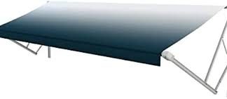 48 Xl Window Awning Roller, Blue Fade, White Wg
