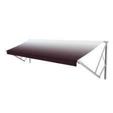 42 Xl Window Awning Roller, Burgundy Fade, White Wg