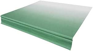 42 Standard Window Awning Roller, Green Fade, White Wg