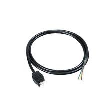 4-Flat Trailer End Connector, 14' Jacketed Cable